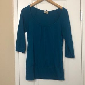 EYELASH COTURE TEAL 3 QUATER SLEEVE SHIRT